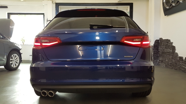 A3 8V Tagfahrlicht ueber Rueckleuchten