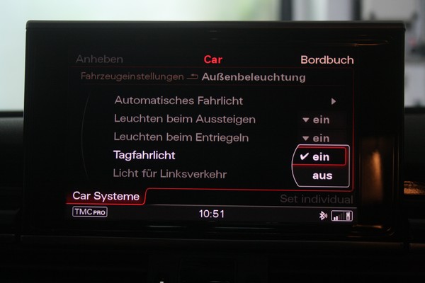 A6 4G Tagfahrlicht waehlbar im MMi