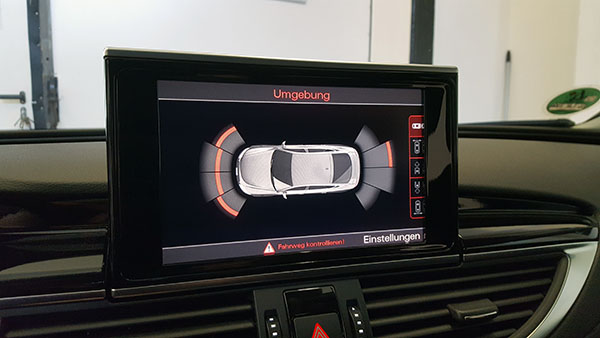 audi a6 4g einparkhilfe optische darstellung