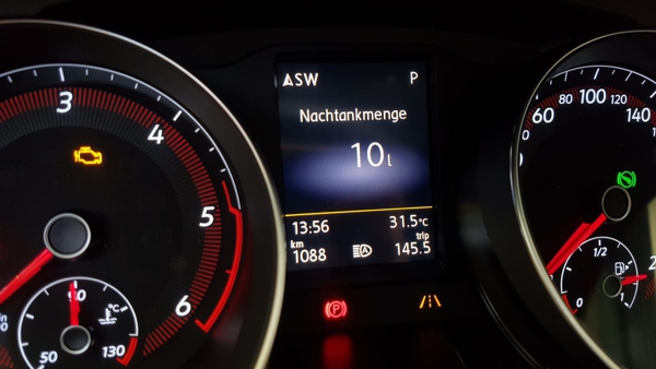 VW Arteon Nachtankmenge