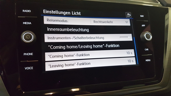 Touran II 5T Coming Home leaving home anpassen