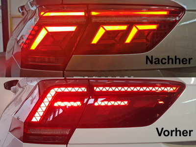 VW Tiguan II AD Facelift LED Rückleuchten mit dynamischen Blinker