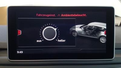 Audi A4 B9 8W LED Fußraumbeleuchtung vorne Nachrüstpaket
